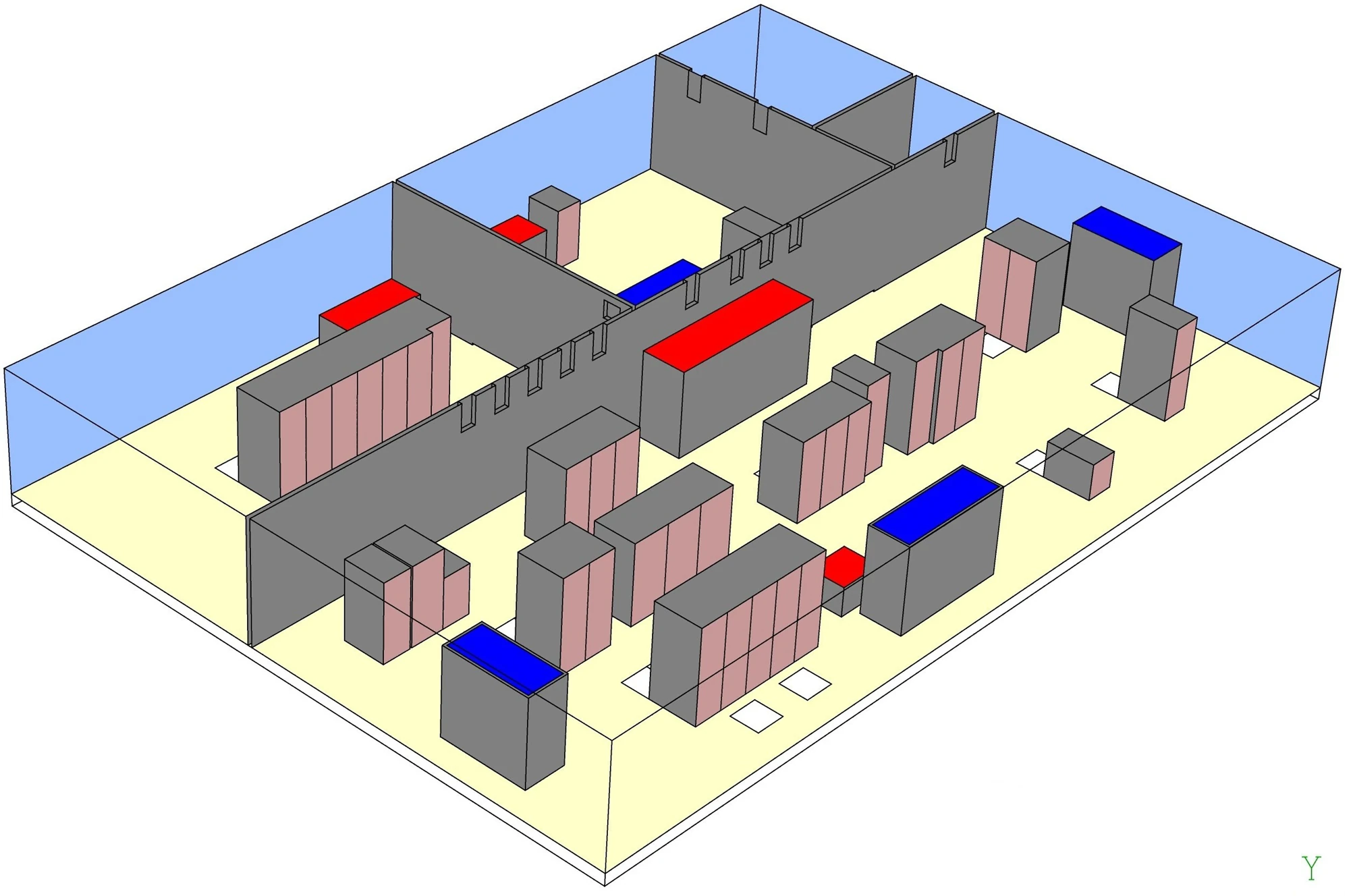 3D model of the UNH Data Center