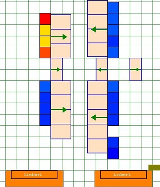 Flow rate through perforated floor tiles