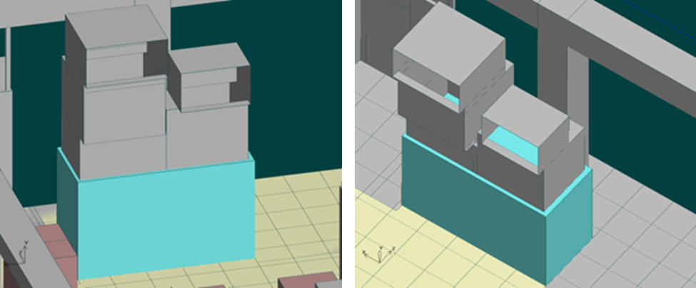 Figure 3: A complex structure mounted on the return of a downflow CRAC is used to help guide the return air back to the unit