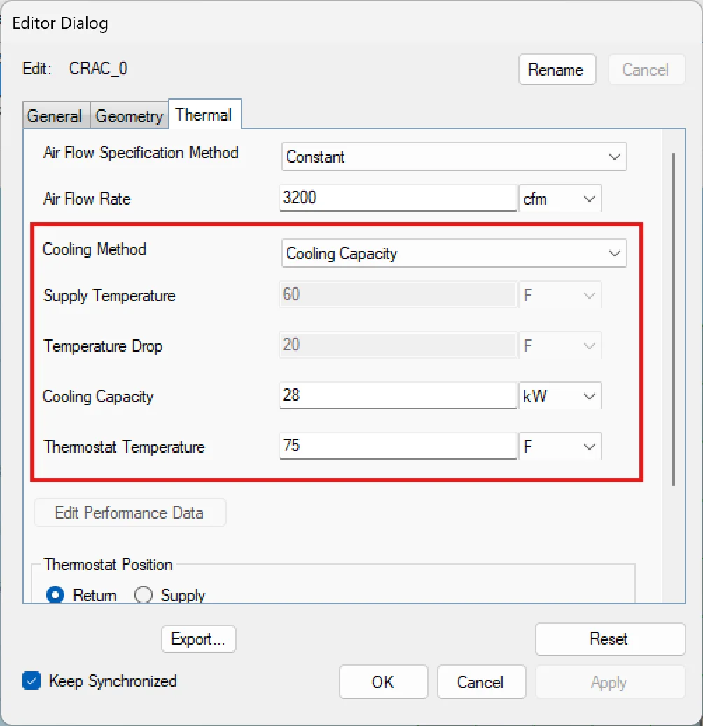 Choosing the *Supply Temperature* boundary condition